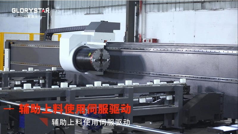 力星激光三卡盘重型管材切割机：精准高效，突破极限！